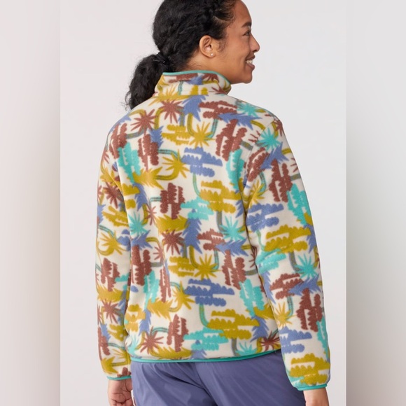 Patagonia Lightweight Synchilla Snap-T Pullover Tree Connection Big Fresh Teal - Picture 13 of 15